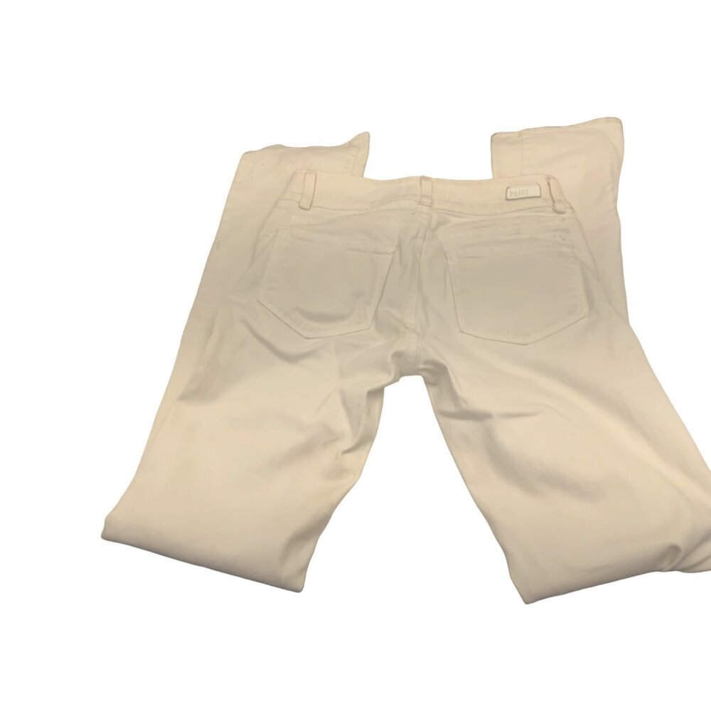 Paige White Hidden Hills Straight Jeans. Sz 25